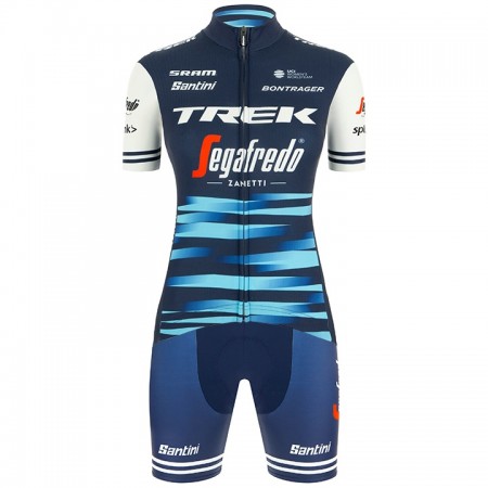 Completo Maglia Ciclismo + Pantaloncino 2020 Trek-Segafredo Donna N003